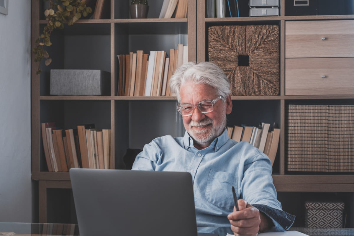 Happy man at his last time, peace of mind after making a cash-for-houses sale with Homefield Homebuyers